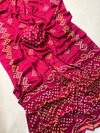 New Creap Silk With Ajrakh Print Sarees Wholesale In India